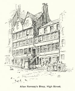 Tienda de Allan Ramsay, High Street de James Riddel