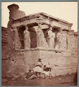 Erecteión - templo en la Acrópolis de Atenas. de James Robertson