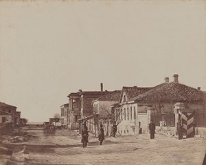 Vista de la calle con soldados de James Robertson