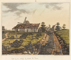 Parte del pueblo de Mont St Jean, de 