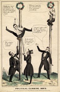 Niños trepadores políticos, publicado por J Baillie, H Bucholzer, Nueva York, 1844 de James S. Baillie