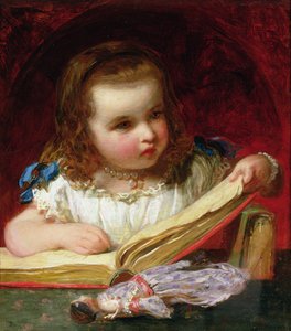 Una chica leyendo de James Sant