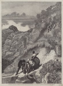 Reuniendo los Rebaños, una Escena en la Costa de Gales de James Sant