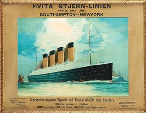 Titanic y Olympic, c. 1911 de James Scrimgeour Mann