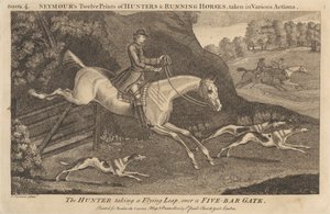 Doce estampas de Seymour de cazadores y caballos corriendo, tomadas en varias acciones