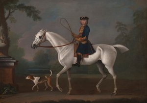 Sir Roger Burgoyne montando a "Tejón" de James Seymour