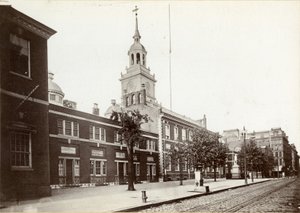 Independence Hall, Chestnut Street, lado sur entre las calles 5 y 6, 1898 de James Shields