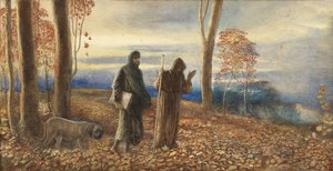 Dante y Virgilio en Vallombrosa, 1866 de James Smetham