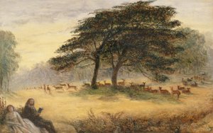 Amantes en el parque de Richmond (Parque de Windsor) de James Smetham