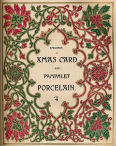 Muestra de tarjeta de Navidad y folleto de porcelana - James Spicer & Sons, Ltd. de James Spicer and Sons