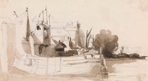 Una gabarra del Támesis de James Stark