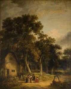 Cabaña en un bosque, 1859 de James Stark