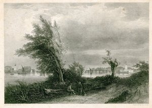 Fulham y Putney desde la orilla de Surrey de James Stark