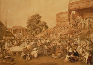 La feria celebrada el 1 de agosto en Hyde Park de James Stephanoff