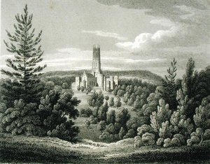 Abadía de Fonthill desde el faro de James Storer