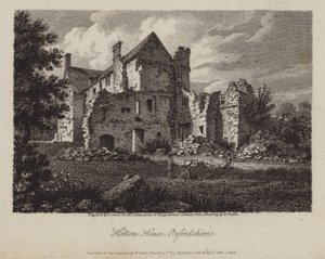 Casa Holton, Oxfordshire (grabado) de James Storer