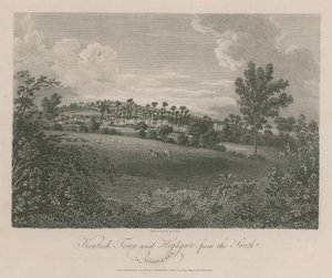 Kentish Town y Highgate, Middlesex, desde el sur