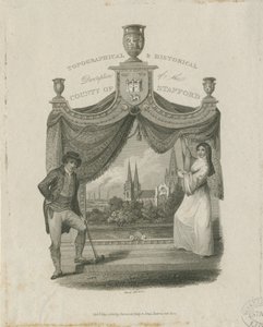 Catedral de Lichfield - Vista suroeste: grabado, nd [c 1820]
