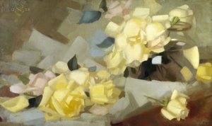 Rosas (óleo sobre lienzo)