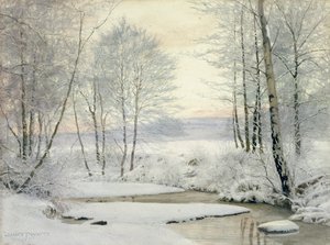 Atardecer de invierno de James Thomas Watts