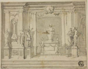 Pórtico interior con estatuas de James Thornhill