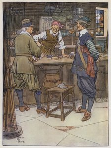 Ilustración de The Compleat Angler de Izaak Walton