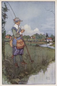 Ilustración de The Compleat Angler de Izaak Walton de James Thorpe