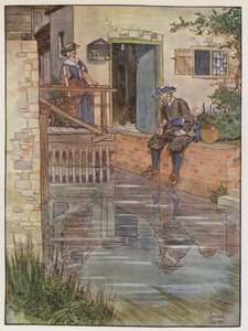 Ilustración de The Compleat Angler de Izaak Walton