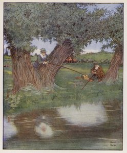 Ilustración de The Compleat Angler de Izaak Walton de James Thorpe