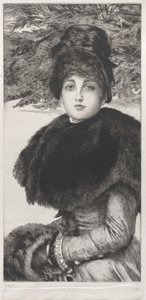 Un paseo de invierno, 1880 de James Tissot