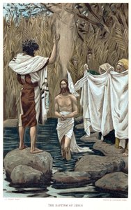 Bautismo de Jesús por Juan el Bautista, c.1890