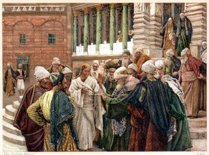 El dinero del tributo, c. 1890 de James Tissot