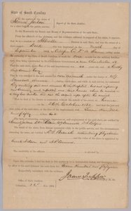 Reclamación otorgada por el estado confederado de Carolina del Sur para el esclavo Dick, 23 de noviembre de 1864 de James Tupper