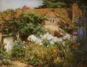 El jardín de los lirios, 1914 de James Valentine Jelley