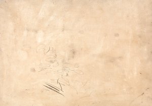 Un cedro en una loma con una manada de ciervos agrupados a su sombra de James Ward