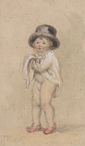 A Little Boy with Red Shoes (Niño con zapatos rojos y sombrero de copa) de James Ward