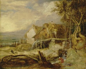 Un molino de sobrecarga, c.1802-07 de James Ward