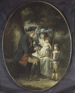 Familia en un paisaje