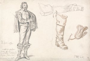 Estudios según el Retrato de Arthur Goodwin de Anthony van Dyck de James Ward