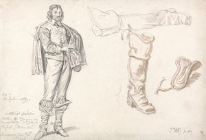 Estudios según el Retrato de Arthur Goodwin de Anthony van Dyck de James Ward