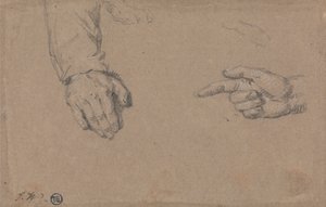 Estudios de las manos de James Ward