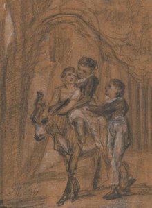 Estudio para la pintura al óleo Los niños de Theophilus Levitt, Esquire