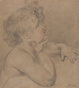 Estudio del natural, uno de los Hijos de la Caridad para el cuadro grande de la Alegoría de Waterloo de James Ward