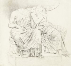 Estudio de dos estatuas clásicas sin cabeza de James Ward