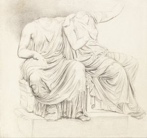 Estudio de dos estatuas clásicas sin cabeza de James Ward