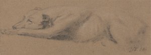 Estudio de un perro dormido de James Ward