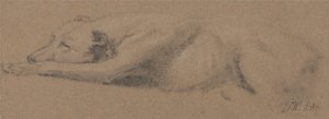 Estudio de un perro dormido de James Ward