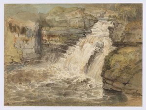 Las cataratas del Clyde después de una inundación de James Ward