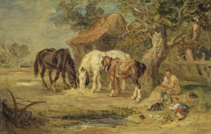 La comida del mediodía, c.1830-40 de James Ward