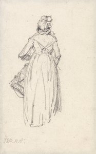 Mujer de pie, vista desde atrás de James Ward